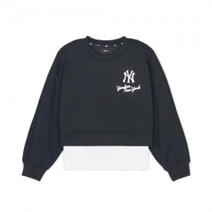 MLB Athleisure New York Yankees Kids' Sweatshirts Black | 2618349-QT