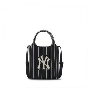 MLB Basic Big Logo Knit New York Yankees Cross Body Bags Black | 1324580-ZL