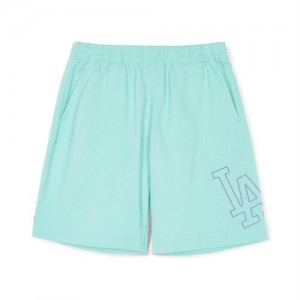 MLB Basic Big Logo Los Angeles Dodgers Kids' Shorts Turquoise | 9128674-BA