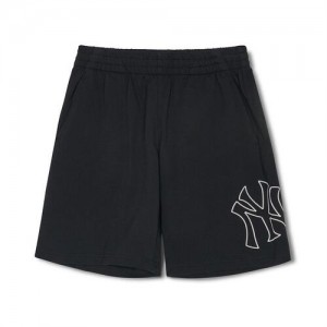 MLB Basic Big Logo New York Yankees Kids' Shorts Black | 6947203-YR