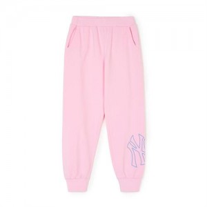 MLB Basic Big Logo New York Yankees Kids' Pants Pink | 5214638-CR