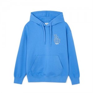 MLB Basic Mega Logo Overfit Los Angeles Dodgers Hoodie Blue | 5970164-HU