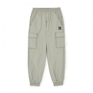 MLB Basic Nylon New York Yankees Kids' Jogger Light Green | 6590178-QZ