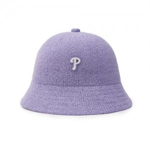 MLB Basic Press Philadelpia Phillies Kids' Caps Purple | 3842076-CB