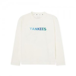 MLB Basic Quick Dryt New York Yankees Kids' T Shirts White | 4615279-GT