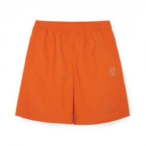 MLB Basic Small Logo Sm New York Yankees Kids' Pants Orange | 9408723-MH