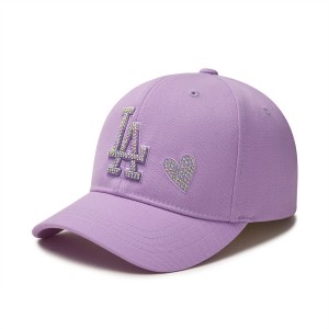 MLB Basic Stone Balllos Angeles Dodgers Kids' Caps Purple | 7051862-HO