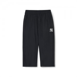 MLB Basic Tricot(3/4) New York Yankees Kids' Pants Black | 3654108-OP