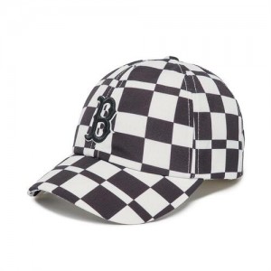 MLB Checker Board Unstructured Ball Boston Red Sox Hats Black | 3147095-JD