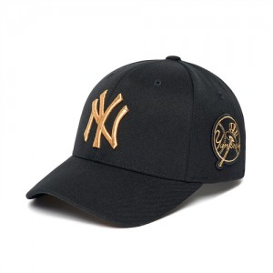 MLB Circle Stamp Ball New York Yankees Hats Black | 5914387-BC