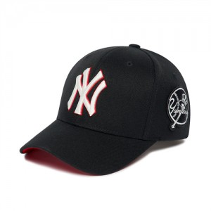 MLB Circle Stamp Ball New York Yankees Hats Black | 7419286-PU