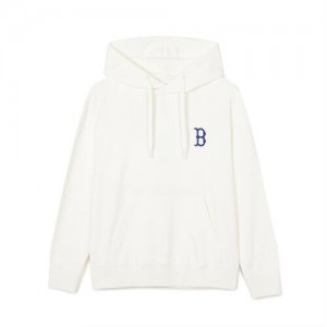 MLB Classic Monogram Big Lux Boston Redsox Hoodie White | 3586704-SQ