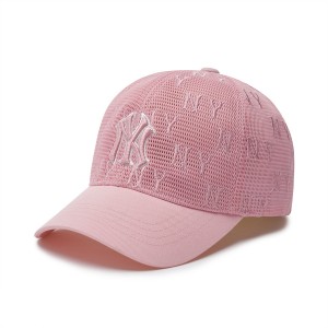 MLB Classic Monogram Mesh Ball New York Yankees Kids' Caps Pink | 4218073-NG