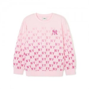 MLB Classic Monogram New York Yankees Kids' Sweatshirts Pink | 4260517-BN