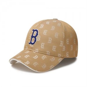 MLB Classic Monogram Structured Ball Boston Redsox Hats Khaki | 1563497-BF