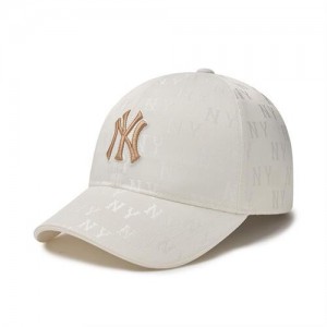 MLB Classic Monogram Structured Ball New York Yankees Hats White | 4107369-PK