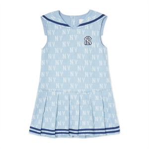 MLB Classic Monogram Summer Woven New York Yankees Kids' Dress Blue | 1462379-IN