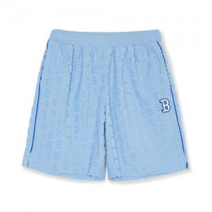 MLB Classic Monogram Terry Boston Red Sox Kids' Shorts Blue | 2817095-BI