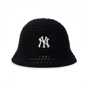 MLB Crochet New York Yankees Kids' Caps Black | 5329146-YC