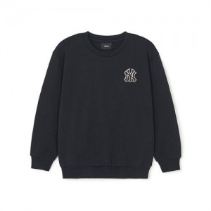 MLB Dia Monogram Applique New York Yankees Kids' Sweatshirts Black | 7596130-IP