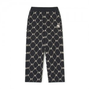 MLB Dia Monogram Big Lux New York Yankees Kids' Pants Black | 6541879-YT