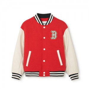 MLB Dragon Varsity Boston Red Sox Kids' Jumpers Red | 1937840-HC