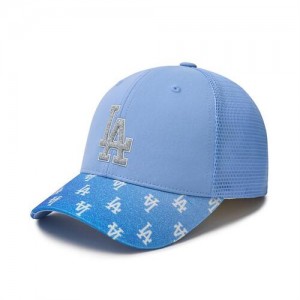 MLB Gradation Monogram Trucker Los Angeles Dodgers Kids' Caps Blue | 1530287-TG