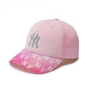 MLB Gradation Monogram Trucker New York Yankees Kids' Caps Pink | 2371058-HJ