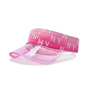 MLB Gradation Monogram Uv Sunvisor New York Yankees Kids' Caps Pink | 2483069-DZ