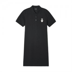 MLB Heart Pique Ops New York Yankees Dress Black | 0752634-XS