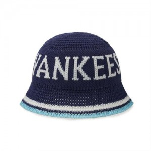 MLB Knit Crochet Dome Fit New York Yankees Hats Navy | 1024357-BN