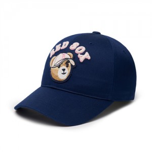 MLB Mega Bear Structured Ball Boston Redsox Hats Navy | 8146520-DO