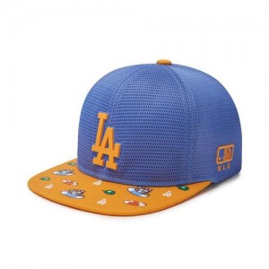 MLB Megabear All Mesh Snap Back Los Angeles Dodgers Kids' Caps Blue | 9342681-GJ