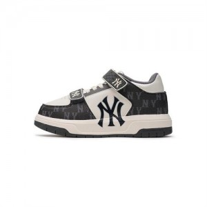 MLB Mid Denim Monogram Junior New York Yankees Kids' Sneakers Black | 7619023-UI