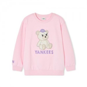 MLB Mono Megabear New York Yankees Kids' Sweatshirts Pink | 1432756-HQ