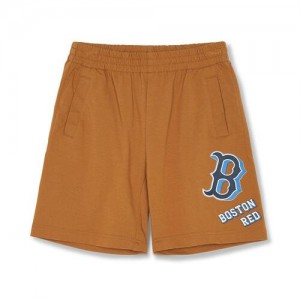 MLB Monotive Boston Red Sox Kids' Shorts Copper Brown | 8129763-WU