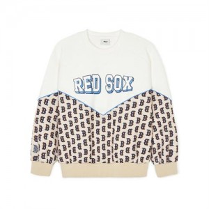 MLB Monotive Boston Red Sox Kids' Sweatshirts White | 1307249-JN