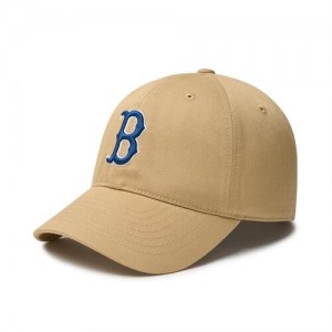 MLB N Cover Fit Slider (Cp66) Boston Redsox Hats Khaki | 0268194-LR