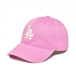 MLB N Cover Fit Slider (Cp66) Los Angeles Dodgers Hats Pink | 6740318-VY