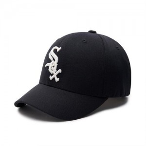 MLB New Fit Structured Ball Chicago White Sox Hats Black | 3582470-LD