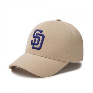 MLB New Fit Structured Ball San Diego Padres Hats Khaki | 3295470-AP