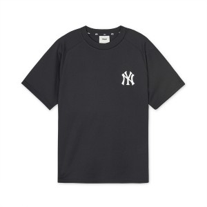 MLB Outdoor Mesht New York Yankees Kids' T Shirts Black | 9483067-ZE