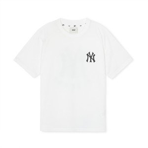 MLB Outdoor Mesht New York Yankees Kids' T Shirts White | 3769152-VD