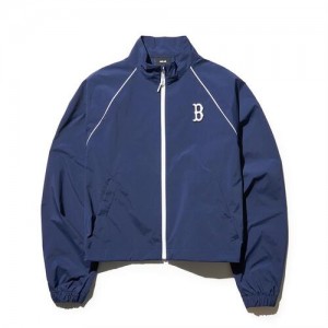 MLB Sportive Varsity Crop Boston Redsox Windbreaker Navy | 0697138-PN