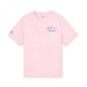 MLB Summer Liket Los Angeles Dodgers Kids' T Shirts Pink | 4029356-BK