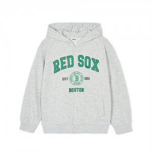 MLB Varsity Button Boston Red Sox Kids' Hoodie Grey | 4217908-DV