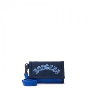 MLB Varsity Card Wallet Los Angeles Dodgers Kids' Bags Navy | 7561298-AL