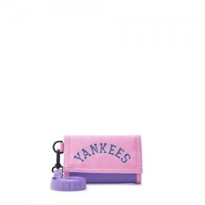 MLB Varsity Card Wallet New York Yankees Kids' Bags Pink | 2738916-UH