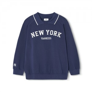 MLB Varsity Collar New York Yankees Kids' Sweatshirts Navy | 3516294-UO