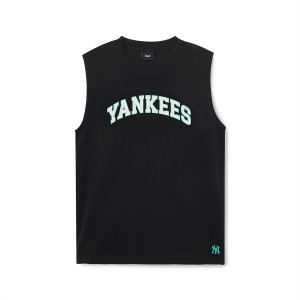 MLB Varsity Cool Tech Sleeveless New York Yankees Vest Black | 6283541-KU